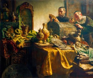Sanat satıcısına ziyaret by Léon Brunin de Meutter