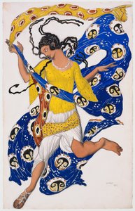 Kelebek (Anna Pavlova için Kostüm Tasarımı) by Léon Nikolaievitch Bakst