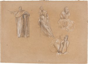 Figür Çalışmaları by Lord Leighton Frederic