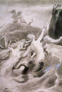 Küçük Deniz Kızı, Hans Christian Andersen'in (1805-1875) peri masalı için Lorenz Frolich'in (1820-1908) illüstrasyonu