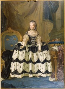 Louise Ulrique de Prusse, reine consort de Suede - Prusya Louisa Ulrika (1720-1782), İsveç Kraliçesi, Pasch, Lorenz, Genç (1733-1805) tarafından portresi. Tuval üzerine yağlıboya