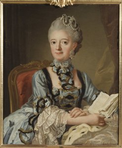 Louise Ulrique de Prusse, reine de Suede et Finlande - Prusya Louisa Ulrika (1720-1782), İsveç Kraliçesi, Pasch, Lorenz, Genç (1733-1805) tarafından portresi. Tuval üzerine yağlıboya