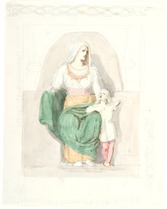 Gersimi ile Frigga by Lorenz Frølich