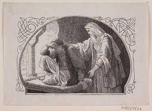 Sheiken ve kızı Valdemar Thisted tarafından by Lorenz Frølich