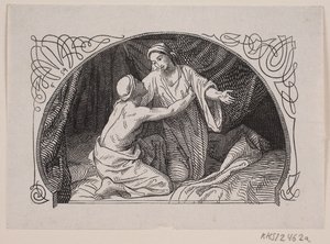Sheiken ve kızı Valdemar Thisted tarafından by Lorenz Frølich