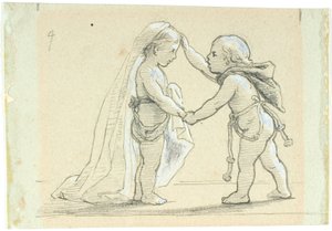 İki çocuklu vinyet by Lorenz Frølich