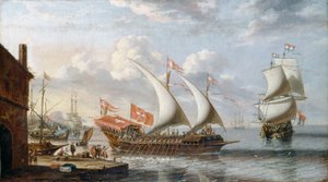 Malta Kadırgası, c. 1680 by Lorenzo Castro