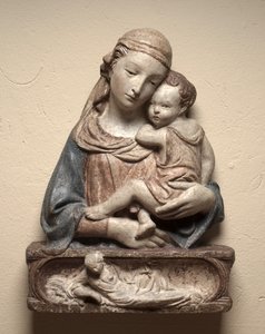 Madonna ve Çocuk, c. 1450. by Lorenzo Ghiberti