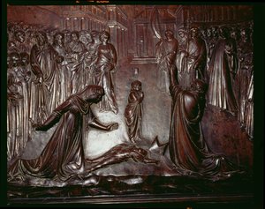 Aziz Zenobius Tapınağı, ölü çocuğun detayı, c.1432-42, 97641 bronz detayı