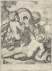 Üç çocuk Bacchanal by Lorenzo Loli