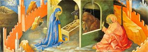 İsa'nın Doğuşu, predella bölümü, yazan Lorenzo Monaco (1370-yaklaşık 1425), panel üzerine yağlıboya