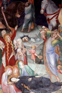 Çarmıha Gerilme, detay (Fresco by Lorenzo Salimbeni