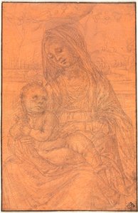 Bakire ve Çocuk by Lorenzo di Credi