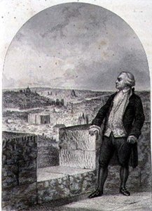 Honore Gabriel Riqueti, Mirabeau Kontu (1749-91), Paris surları üzerinde, Philibert Langlois tarafından oyulmuş (gravür) by Louis (after) Marckl