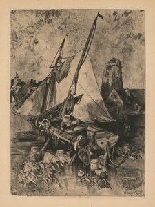 Balıkçı Tekneleri, Normandiya Environ de Caen, c. 1862-1864.