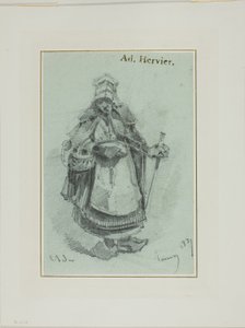 Köylü kadın by Louis Adolphe Hervier
