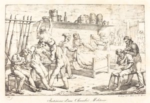Bir Askeri Odanın İçi. by Louis Albert Guislain Baclère d