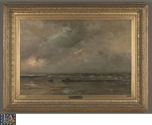 De Panne'de deniz manzarası by Louis Artan de Saint Martin