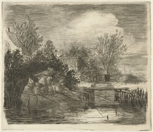 Nehir kenarındaki balıkçılar by Louis Bernard Coclers