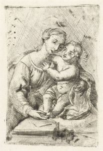 Madonna nazik bir araya geldi by Louis Bernard Coclers