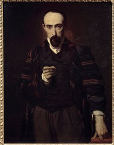 Achille Deveria (1800-1857) ressam ve oymacı portresi. Louis Boulanger