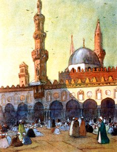 El-Ezher Camii, Kahire, Mısır, 1928