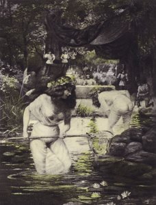 Ginevra ve Isotta, Onuncu Gün, Altıncı Öykü by Louis Chalon