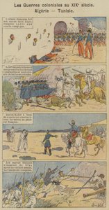 19. yüzyılda Sömürge Savaşları, Cezayir, Tunus (renkli taş) by Louis Charles (after) Bombled