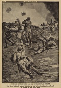 İki yaralı Alman askeri, I. by Louis Charles (after) Bombled