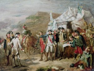 Yorktown Savaşı için taslak, 1-17 Ekim 1781, c.1836