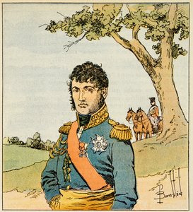Kont Emmanuel de Las Cases (1766-1842) tarafından yazılan “Saint Helene Anıtı” kitabından Bombled Louis (1862-1927) çizimi: Mareşal Jean de Dieu Soult