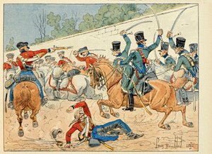 "Les heros du Siecle" kitabından alınan illüstrasyon, Dick de Lonlay