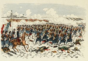 Illustration taken from the book “The Heros of the century”, anecdotal recits by Dick de Lonlay and illustrated by Louis Bombled (1862-1927) by Louis Charles Bombled