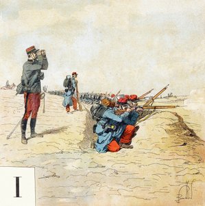 Harf I: Piyade, "Je serai soldat”( Asker olacağım) - Askeri alfabe by Louis Charles Bombled