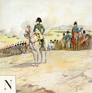 N Harfi: Napolyon, "Je serai soldat”( Asker olacağım) - Askeri alfabe by Louis Charles Bombled