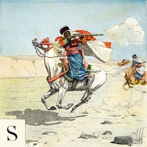 S Harfi: Spahis, "Je serai soldat”( Asker olacağım) - Askeri alfabe by Louis Charles Bombled