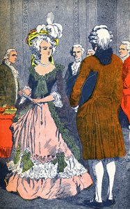 Marie Antoinette ve Augeard by Louis Charles Bombled
