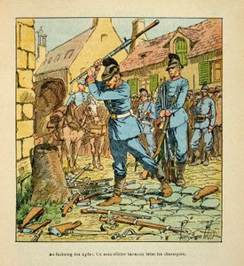 Eugene Sergent tarafından Grenest olarak bilinen Armee de la Loire, Louis Bombled (1862-1927) tarafından resmedildi (Fransız-Alman Savaşı; 1870-1871 kampanyası): Ekim 1870'de Orleans şehrinin ele geçirilmesinden sonra, Bavyeralı bir astsubay avcıları k by Louis Charles Bombled