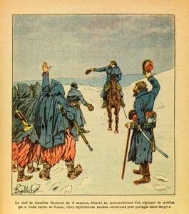 Louis Bombled (1862-1927) tarafından resmedilen Grenest olarak bilinen Eugene Çavuş'un Doğu Ordusu (Fransız-Alman Savaşı; 1870-1871 seferi): 4. isteyen mobil by Louis Charles Bombled