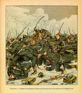 The Eastern Armee of Eugene Sergeant, known as Grenest, illustrated by Louis Bombled (1862-1927) (Franco-German War; campaign of 1870 -1871): On January 18 by Louis Charles Bombled