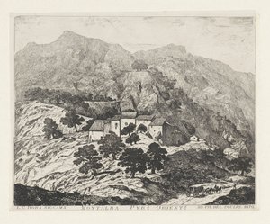 Montalba-le-Château (Frankrijk) Montalba Pyr[eneas]s. Orient[ale]s (nesne üzerindeki başlık) by Louis Charles Hora Siccama