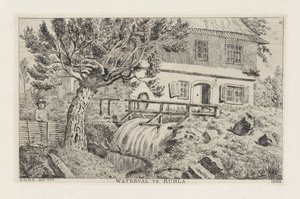 Waterval te Ruhla by Louis Charles Hora Siccama