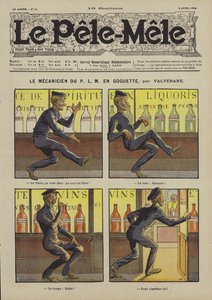 Bir çılgın P.L.M. tamircisi. Le Pele-Mele için çizim, 1906
