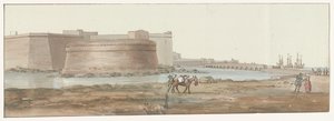Gezicht op Gelibolu Gelibolu Girişinin Görünümü (nesne üzerinde başlık) İtalya, Sicilya ve Malta'da Seyahatler - 1778 (dizi başlığı) by Louis Ducros