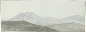 Apennines Vue de quelques Cimes de l'Apennin'in dağ zirvelerinin görünümü (nesne üzerindeki başlık) Voyage en Italie, en Sicile et à Malte - 1778 (seri başlığı) by Louis Ducros