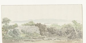 Brindisi'de Gezicht op de ruïne van het tiyatrosu Taranto Tiyatrosu'nun kalıntılarının görünümü (nesne üzerine başlık) İtalya, Sicilya ve Malta'da Geziler - 1778 (dizi adı)