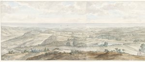 Panorama vanaf Collis Minervalis Collis Minervalis'in tepesinden alınan genel görünüm (nesne üzerindeki başlık) İtalya, Sicilya ve Malta'da Seyahatler - 1778 (dizi başlığı) by Louis Ducros