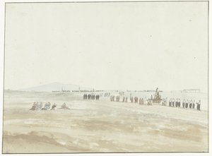 Cerignola'dan ayrılan alayı (nesne üzerindeki başlık) İtalya, Sicilya ve Malta'ya Yolculuk - 1778 (dizi başlığı)