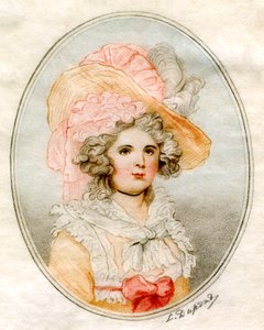 Bir kadının portresi, 18. yüzyıl. by Louis Dupont