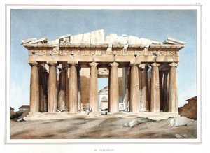 Le Parthenon. “” Atina ve Konstantinopolis